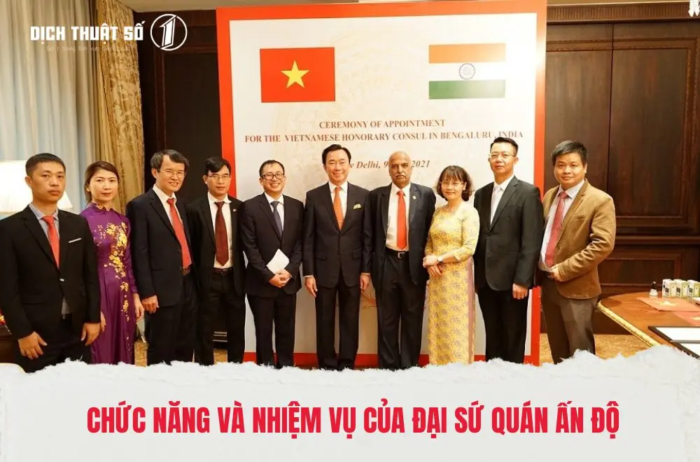 Chức năng và nhiệm vụ của Đại sứ quán Ấn Độ