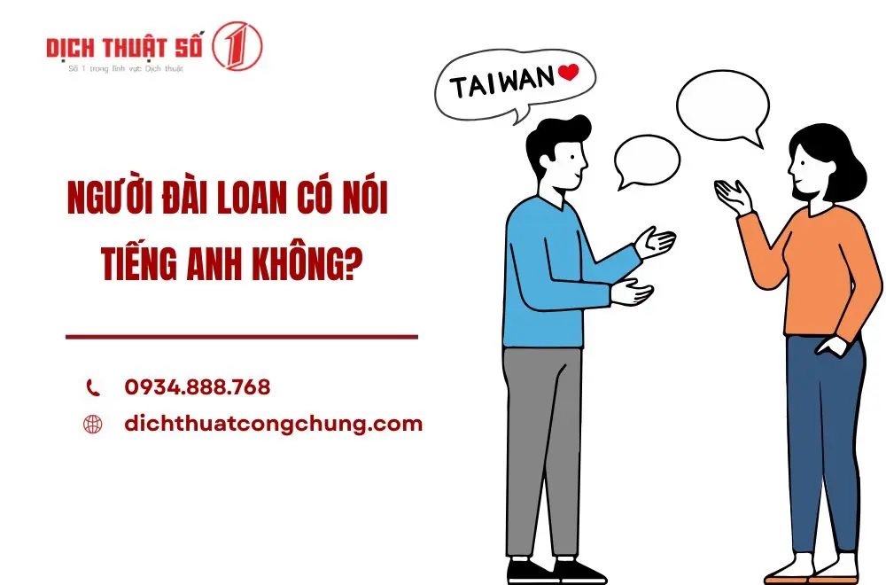 Người Đài Loan có nói tiếng Anh không?
