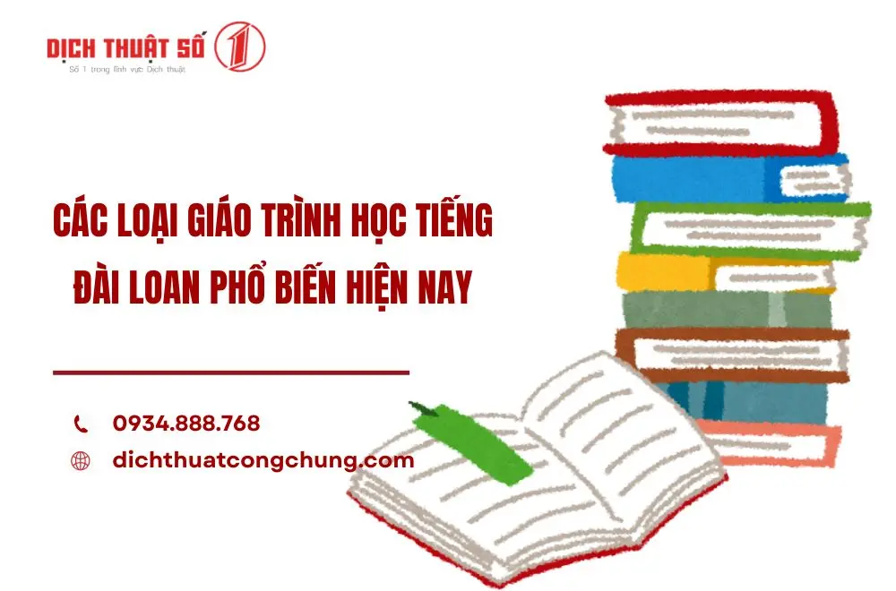 Các loại giáo trình học tiếng Đài Loan phổ biến hiện nay