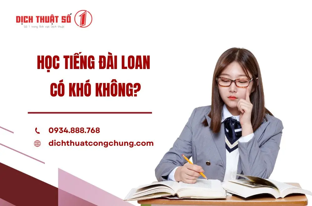 Học tiếng Đài Loan có khó không?