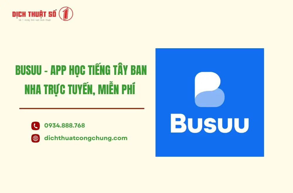 Busuu - App học tiếng Tây Ban Nha trực tuyến, miễn phí 