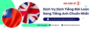 Dịch Tiếng Đài Loan Sang Tiếng Anh Chuẩn - Nhanh - Phí Rẻ Nhất