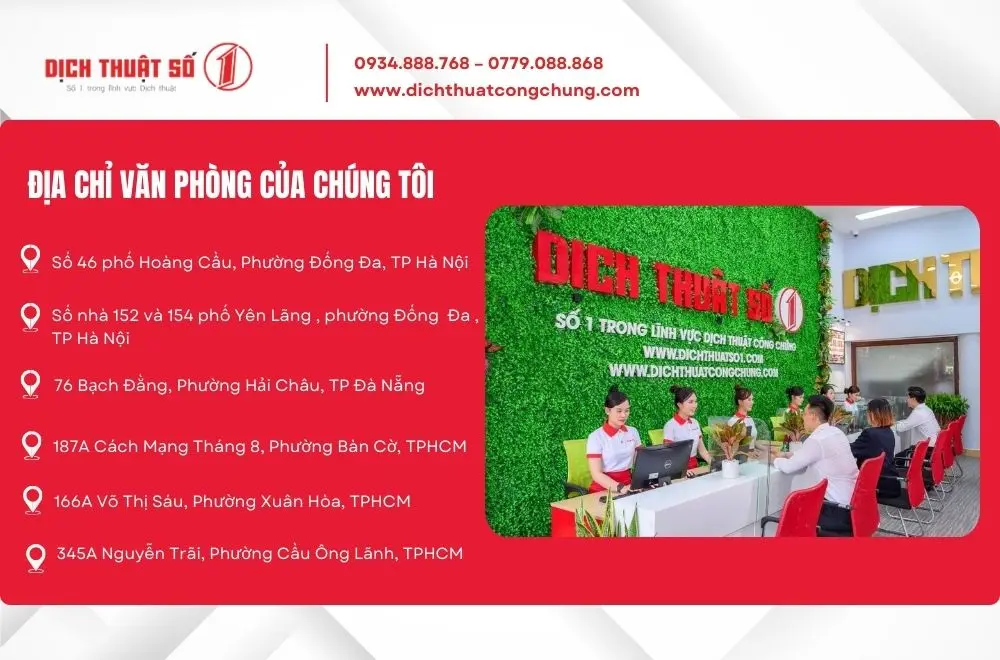 Địa chỉ dịch tiếng Đài Loan sang tiếng Việt chuyên nghiệp ở đâu?