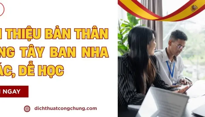 Cách Giới Thiệu Bản Thân Bằng Tiếng Tây Ban Nha Chuẩn, Dễ Học