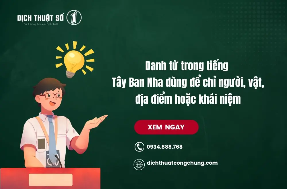 Các thành phần trong ngữ pháp tiếng Tây Ban Nha cơ bản