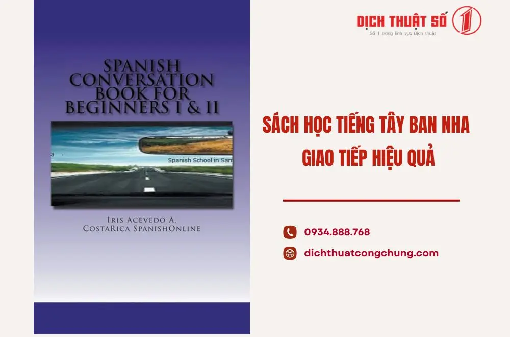 Sách học tiếng Tây Ban Nha giao tiếp hiệu quả cho người mới