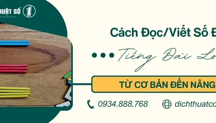 Cách Đọc/Viết Số Đếm Trong Tiếng Đài Loan Từ Cơ Bản - Nâng Cao