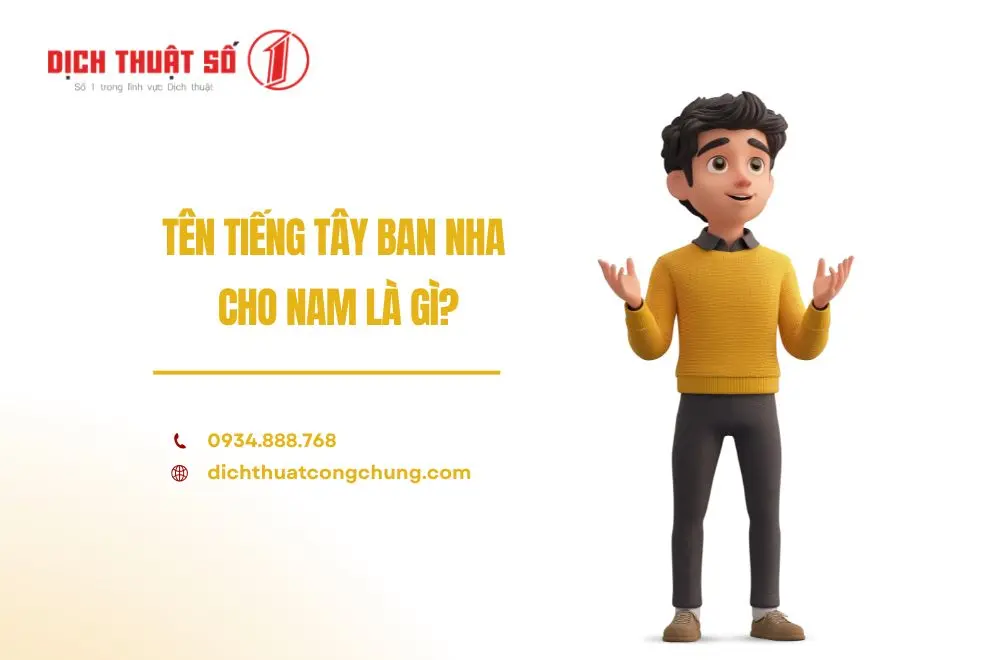 Tên tiếng Tây Ban Nha cho nam là những tên riêng dành cho nam giới