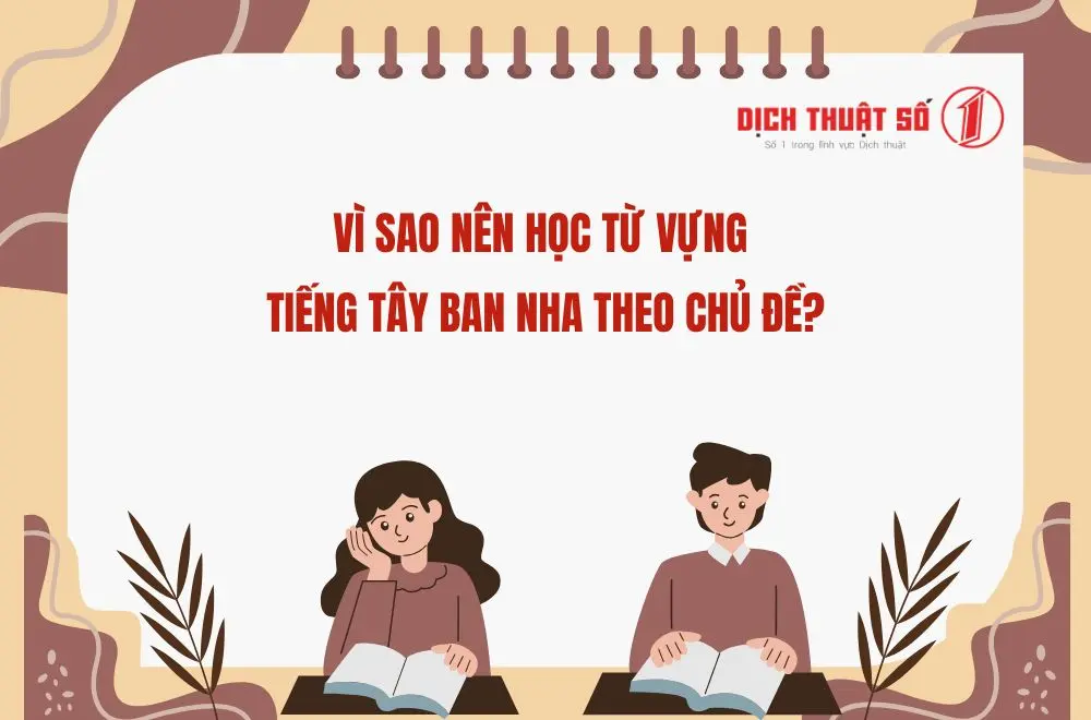 học từ vựng tiếng Tây Ban Nha theo chủ đề