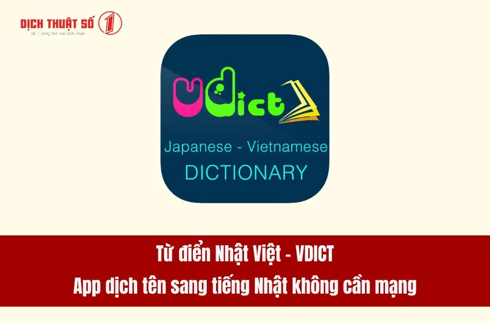 App dịch tên sang tiếng Nhật không cần mạng