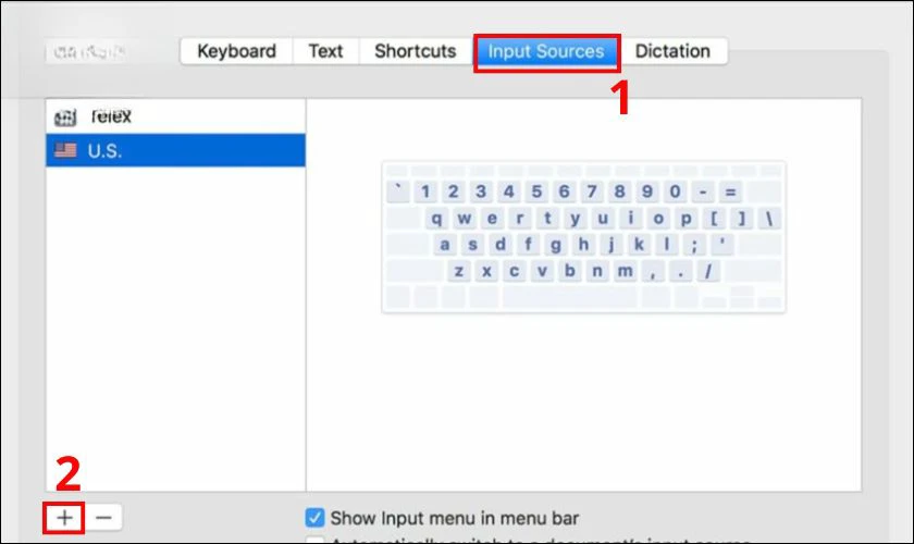 Bước 3 và 4 cách cài bàn phím tiếng Nhật trên MacBook