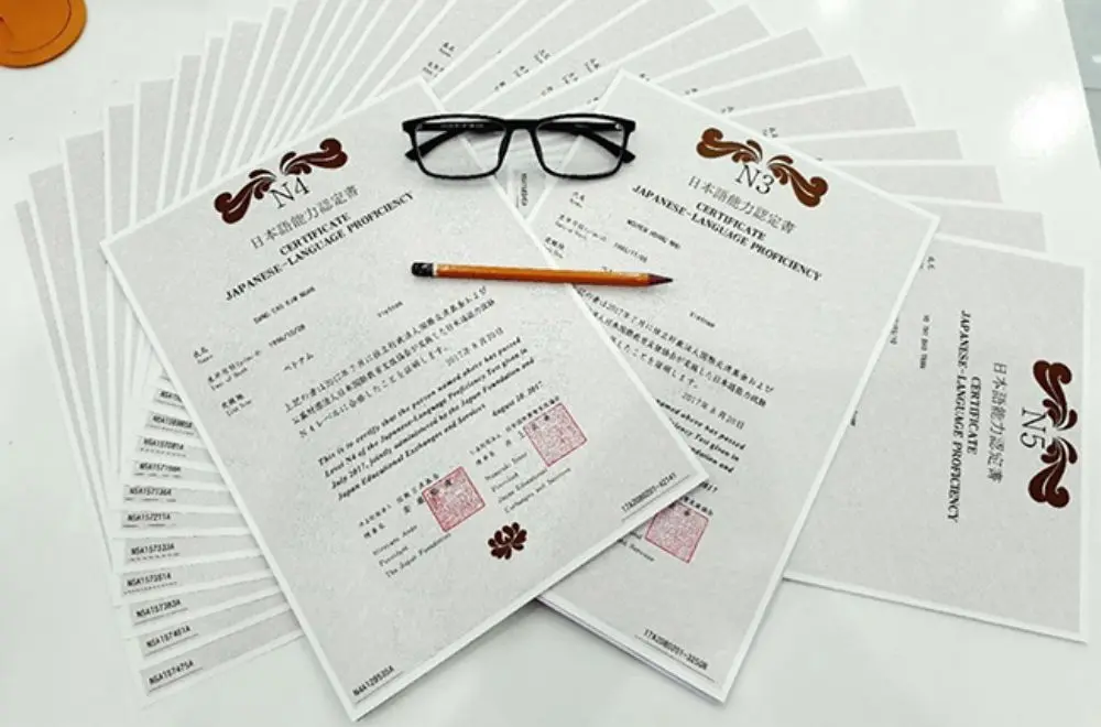Chứng chỉ tiếng Nhật dùng để đánh giá và xác nhận trình độ sử dụng tiếng Nhật 