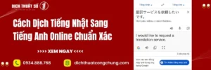 Cách Dịch Tiếng Nhật Sang Tiếng Anh Online Miễn Phí, Nhanh Chóng