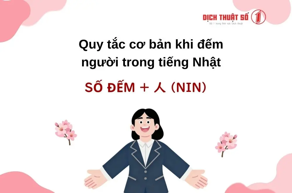 Quy tắc cơ bản khi đếm người trong tiếng Nhật