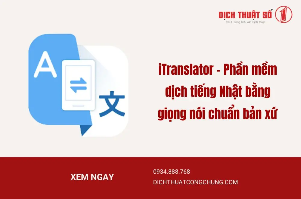 Phần mềm dịch tiếng Nhật sang tiếng Việt bằng giọng nói