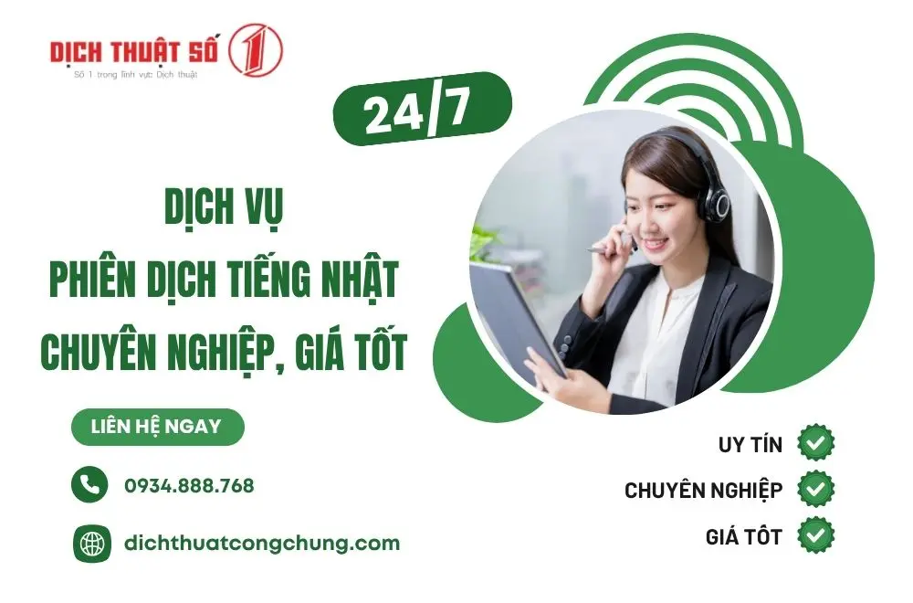 Dịch vụ dịch tiếng Nhật sang tiếng Việt chuyên nghiệp