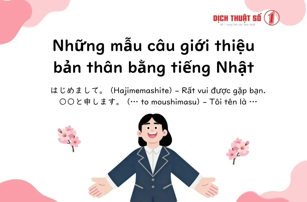 Những mẫu câu giới thiệu bản thân bằng tiếng Nhật