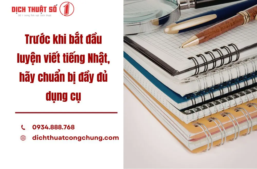 Phương pháp tập viết bảng chữ cái tiếng Nhật chuẩn từng nét