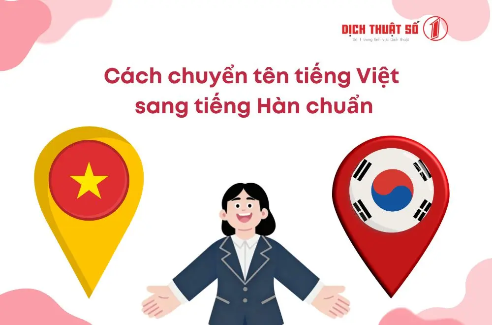 Cách chuyển tên tiếng Việt sang tiếng Hàn chuẩn