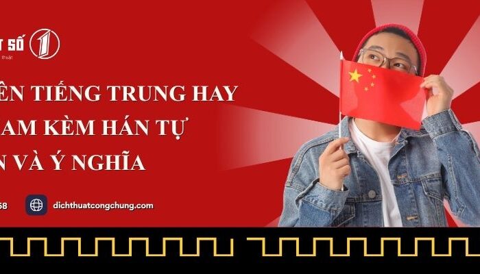 100+ Tên tiếng Trung hay cho nam kèm Hán tự và ý nghĩa