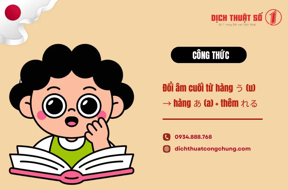 Cách chia thể bị động trong tiếng Nhật