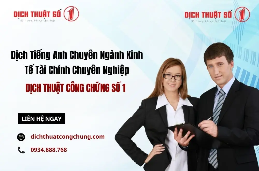 Dịch Vụ Dịch Tiếng Anh Chuyên Ngành Kinh Tế Tài Chính​ Chuyên Nghiệp