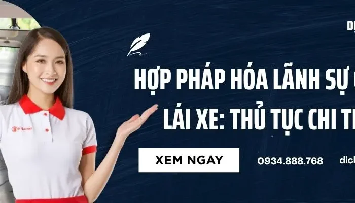 Hợp Pháp Hóa Lãnh Sự Giấy Phép Lái Xe: Thủ Tục Chi Tiết A - Z