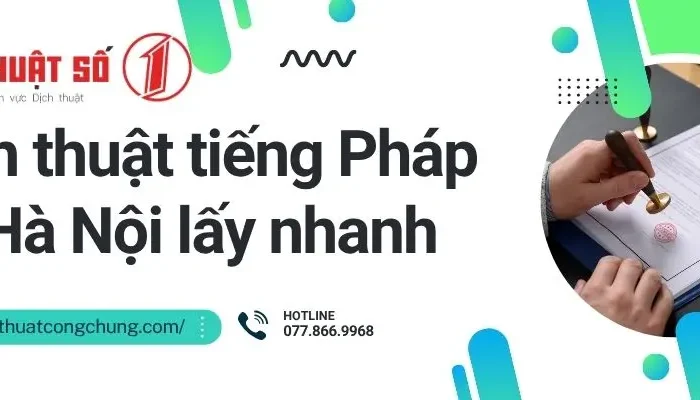 dịch thuật tiếng pháp tại hà nội​