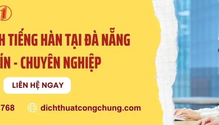 Phiên Dịch Tiếng Hàn Tại Đà Nẵng Chuyên Nghiệp | Báo Giá 2026